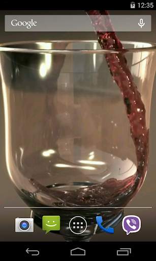 Glass of Wine Video LWP screenshot 2
