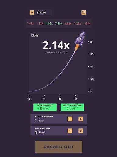 Crash Rocket Gambling screenshot 4