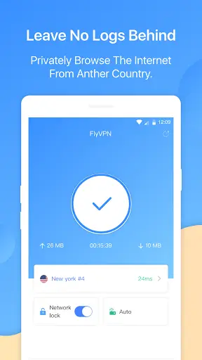 FlyVPN - Secure & Fast VPN स्क्रीनशॉट 1