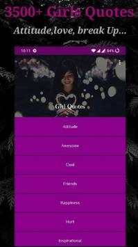3500  Girl Quotes and Status screenshot 1