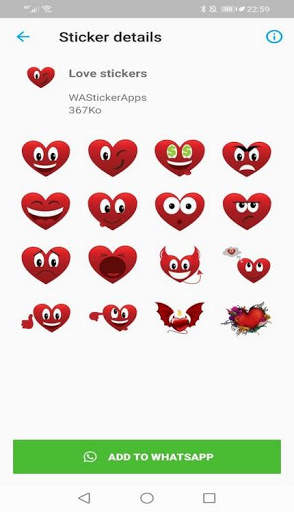 Heart Stickers For WhatsApp screenshot 6