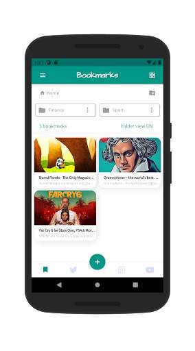 Bookmarker - Social media and web bookmark app screenshot 1