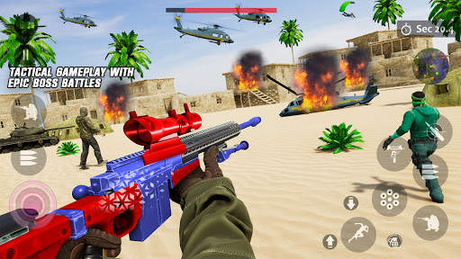 Real Commando Shooting 3D Games: Free Games 2021 screenshot 4