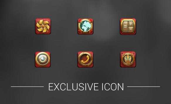 Red Metal Ancient Icon Pack Glory Game King screenshot 3