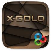 X-Gold Go Launcher Theme 4.00