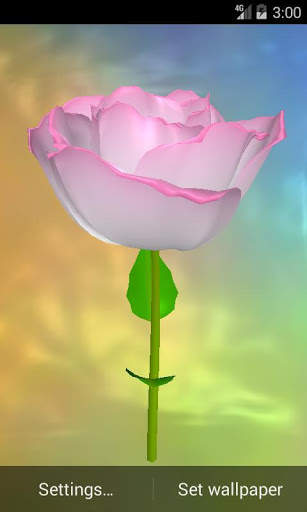 3D Rose Live Wallpaper 5 تصوير الشاشة