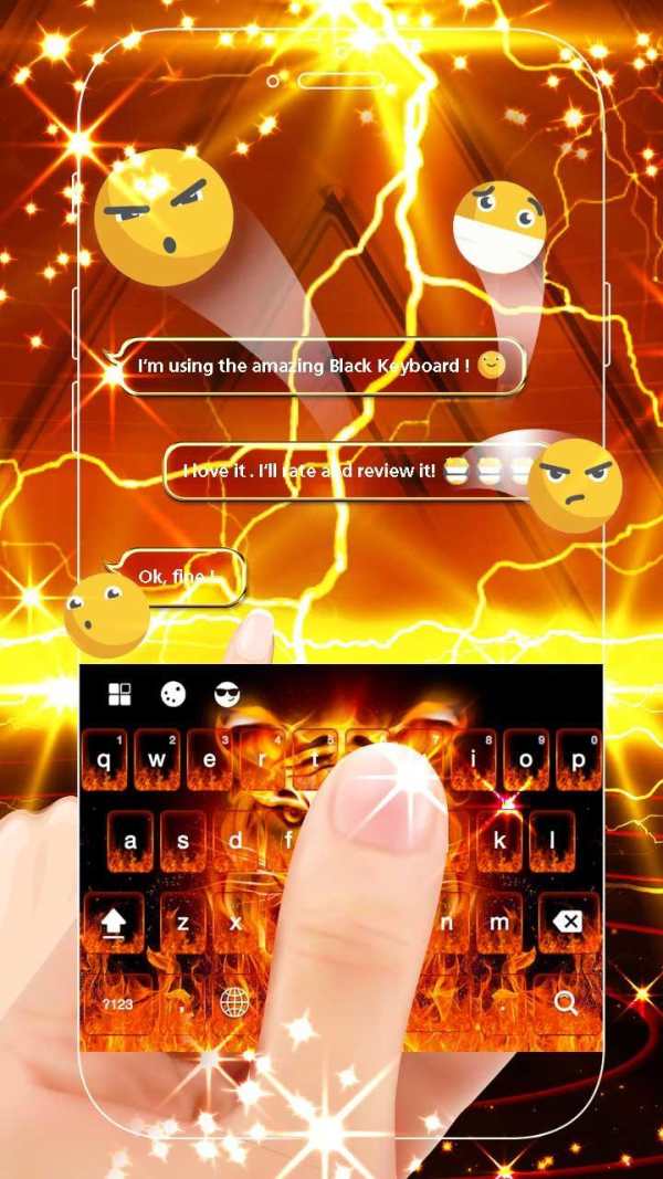 Fire Tiger Keyboard Theme screenshot 3