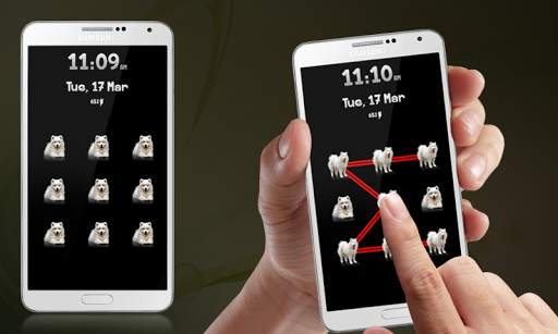 Pets Dogs Pattern Lock Screen screenshot 2