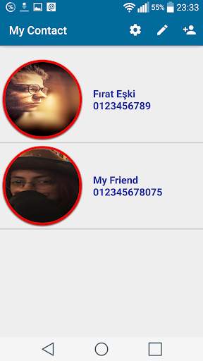 Face Contact screenshot 1
