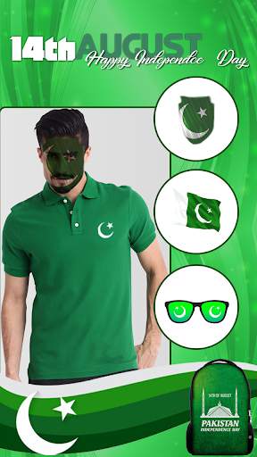 Pakistan flag Face Photo Editor : Independence Day screenshot 2