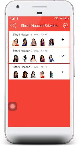 Shruti Haasan Stickers 4 WhatsApp screenshot 1