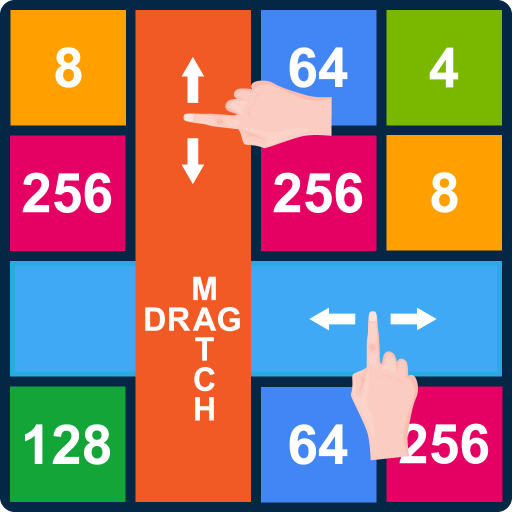2048 Rows and Columns: Drag n Merge Numbers icon