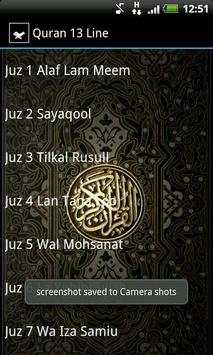 Quran 13 Line screenshot 2