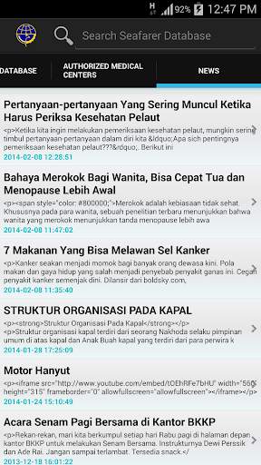 Balai Kesehatan Kerja Pelayaran (BKKP) Mobile screenshot 2