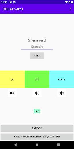 CHEAT Verbs screenshot 1