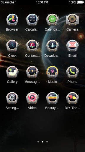 Dark Space Theme HD CLauncher screenshot 4