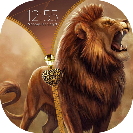Lion Zipper Lock Screen आइकन