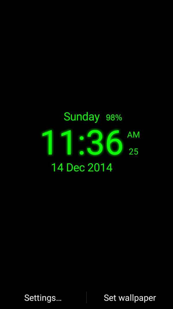Digital Clock Live Wallpaper screenshot 3