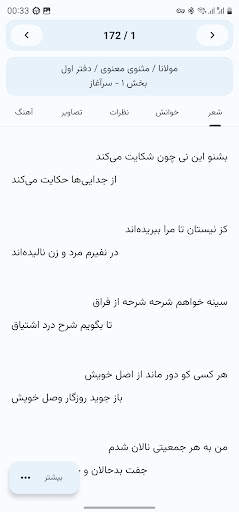 شاعرانه گویا -گنجینه شعر پارسی 6 تصوير الشاشة