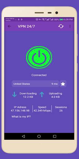VPN 24/7 - Unlimited Free VPN screenshot 1