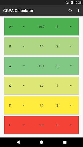 CGPA Calculator screenshot 2