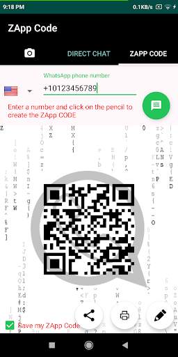 ZAppCode: Scan & Click to Chat Direct on WhatsApp screenshot 6