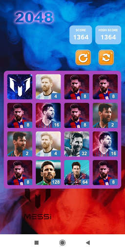 2048 Lionel Messi Game Kpop -  screenshot 5