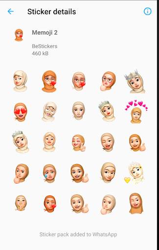 Memoji Muslim Hijab Stickers f screenshot 3