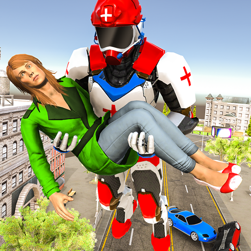 Flying Robot Rescue Mission: Super Heroes Game icon