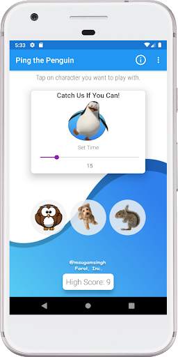 Ping The Penguin : Stress buster game. screenshot 1