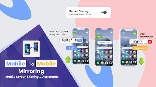 Mobile to Mobile Mirroring App screenshot 1