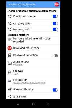 Automatic Calls Recorder screenshot 2
