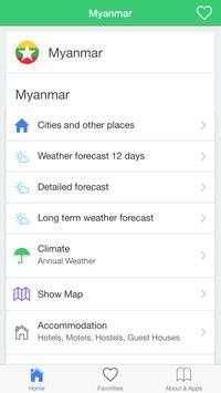 Myanmar weather forecast guide screenshot 1