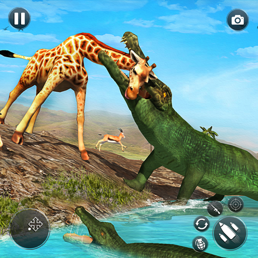 Angry Animal Crocodile Attack: Rescue Animal Games icon