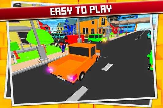 Blocky Car Craft Parking Sim screenshot 3
