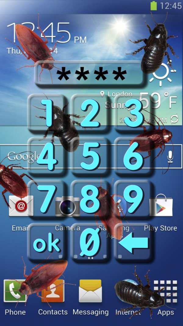 Bug lock screen prank screenshot 1