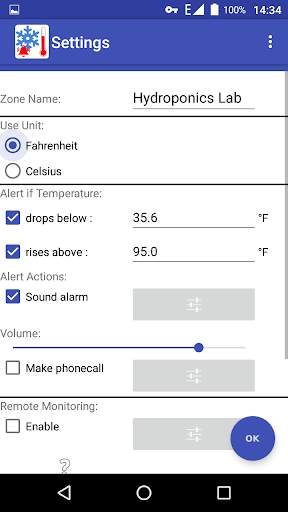 Temperature Alarm Alert screenshot 5