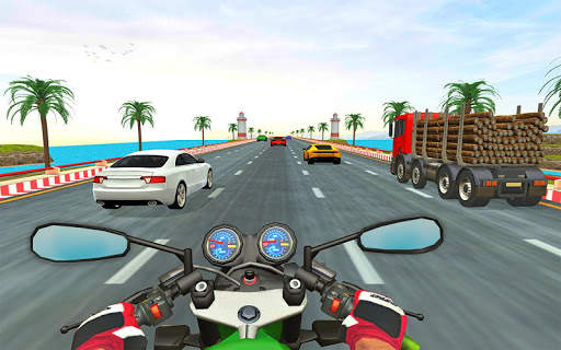 Bike rider highway racer 3d- New bike racing Games screenshot 1