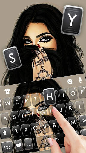 Hình nền bàn phím Sexy Eyes Cool screenshot 2