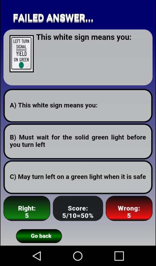 Free California (CA) DMV Drive License Test 2017 screenshot 7