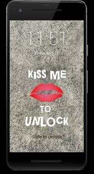 Kiss Me To Unlock HD Lock Screen 3 تصوير الشاشة