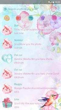 (FREE) GO SMS WATERCOLOR THEME screenshot 2