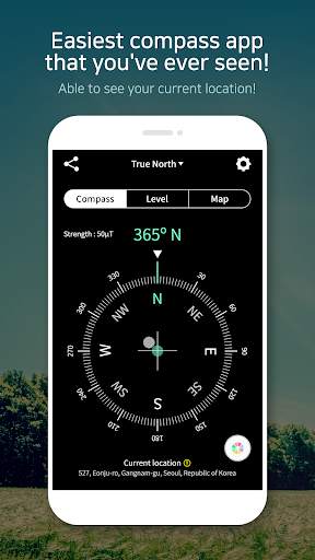 Compass 9: Smart Compass (Level / real-time map) 3 تصوير الشاشة
