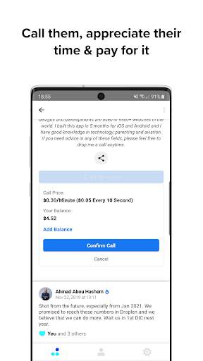 Droplen - Calling App for Professionals screenshot 5