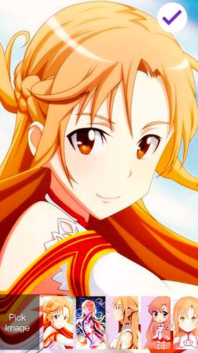 Anime Otaku Cute Asuna Wallpapers Screen Lock screenshot 1
