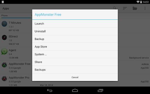 AppMonster Free Backup Restore screenshot 6