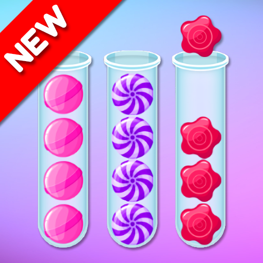 Candy Sort - Bubble Sort Color Puzzle أيقونة