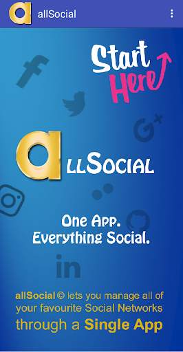 allSocial - OneStop Social App screenshot 1