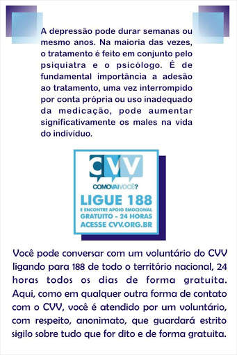 Auxilio a Depressao screenshot 1