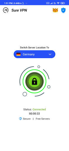 Sure VPN - Fast Secure VPN screenshot 1
